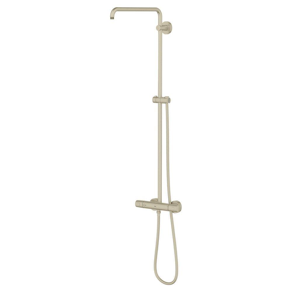GROHE Brushed Nickel Infinity Finish Two Handle Shower System 