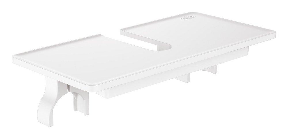 GROHE White 8-1/2 in. Shower Shelf 