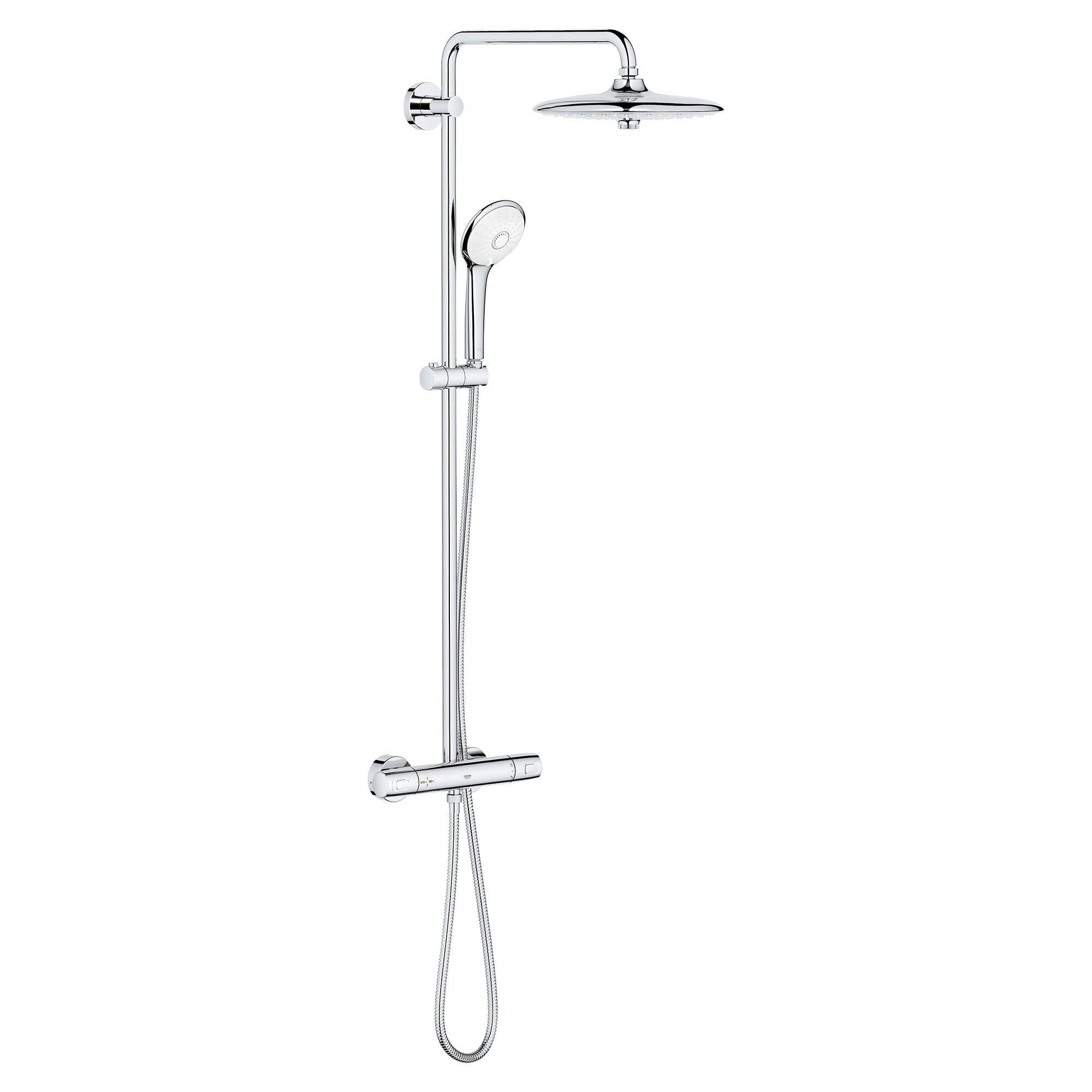 GROHE StarLight Chrome Two Handle Multi Function Shower System 