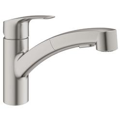 Single Handle Pull Out Kitchen Faucet in SuperSteel Infinity™