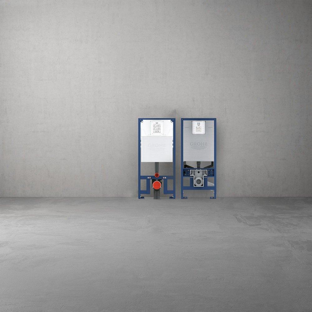 GROHE 19-7/16 in. Tank and Carrier System 