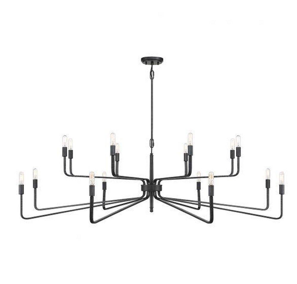 SALEM 16 LIGHT FORGED IRON CHANDELIER 