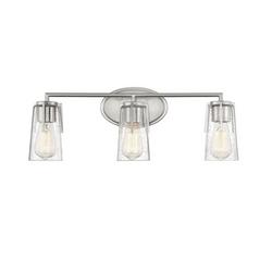 60W 3-Light Medium E-26 Vanity Fixture in Satin Nickel