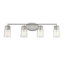 60W 4-Light Medium E-26 Vanity Fixture in Satin Nickel