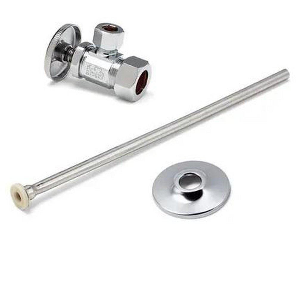 McGuire Manufacturing Chrome Toilet 1/2 x 3/8 in. Supply Kit 