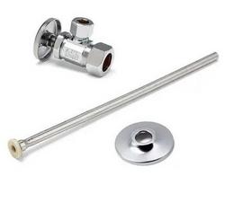 Toilet 1/2 x 3/8 in. Supply Kit in Chrome