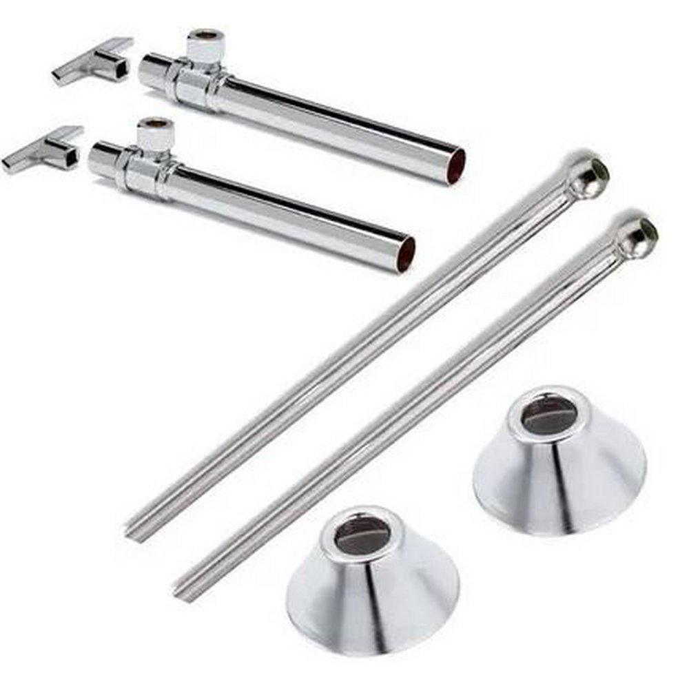 McGuire Manufacturing Chrome Sink 1/2 x 3/8 in. Supply Kit 