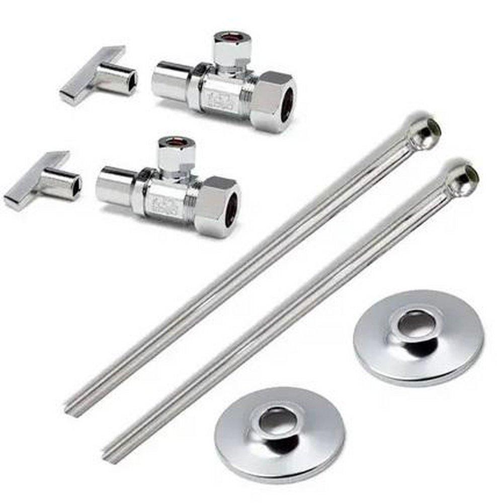 McGuire Manufacturing Chrome Sink 1/2 x 3/8 in. Supply Kit 