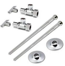 Sink 1/2 x 3/8 in. Supply Kit in Chrome