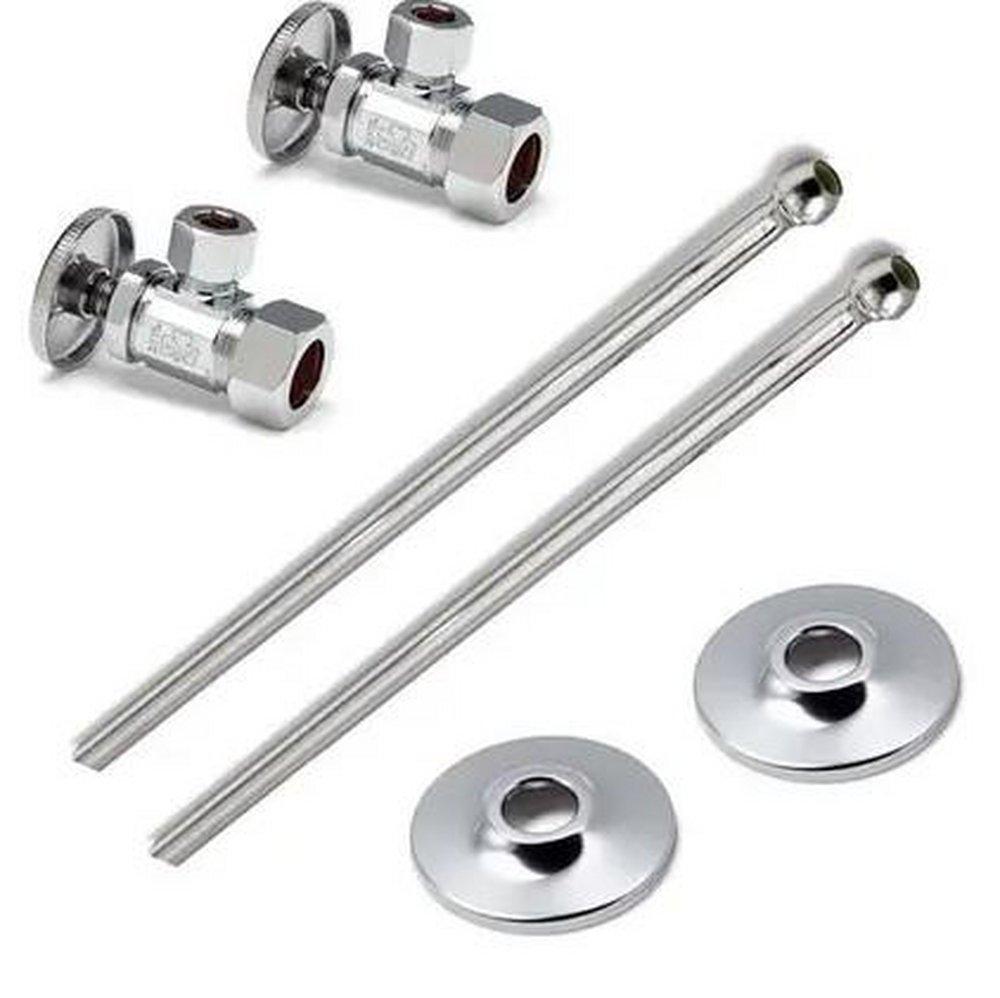 McGuire Manufacturing Chrome Sink 1/2 x 3/8 in. Supply Kit 