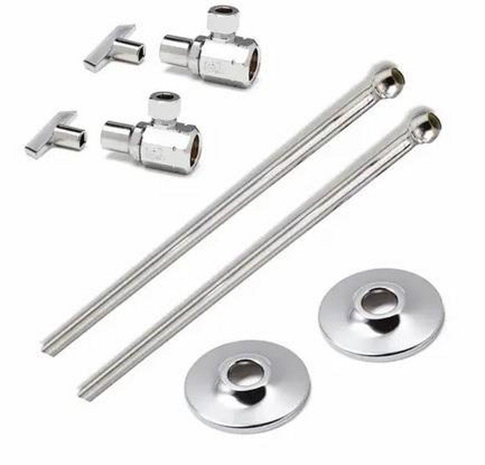McGuire Manufacturing Chrome Sink 1/2 x 3/8 in. Supply Kit 