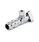 3/8 in. Press Quarter Turn Angle Supply Stop Valve in Chrome Plated