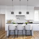 3-Light Pendant Light in Matte Black 