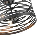 Millennium Lighting Matte Black 3-Light Semi-Flush Mount Ceiling Light 