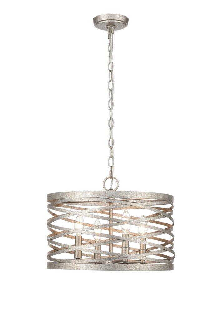4-Light Pendant Light in Antique Nickel 
