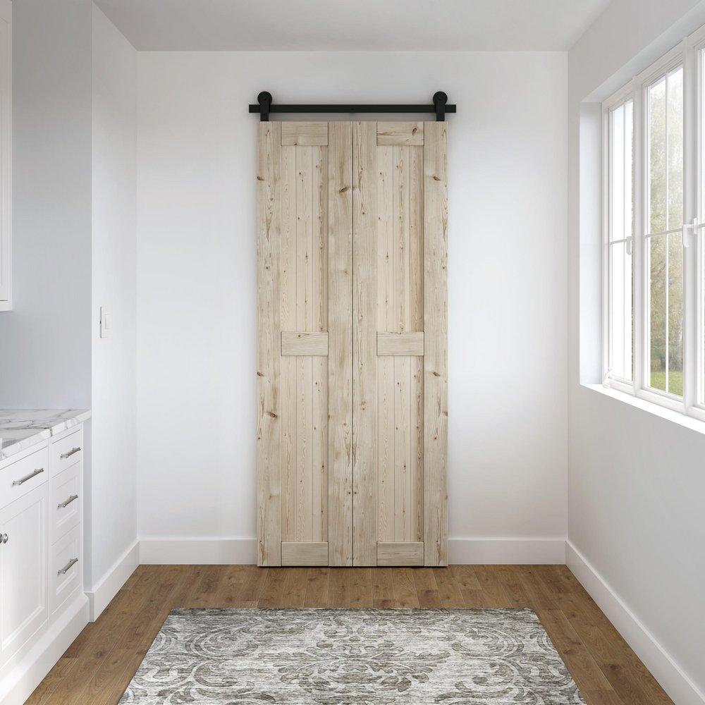 Signature Hardware Black Barn Door Kit 