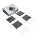 RANGE HOOD RECIRCULATION FILTER 2 OF CHARCOAL FILTER 4 OF ROD-STYLE CLIPS 1 OF DEFLECTOR DAMPER FITS WVW75UC6DS JXW8530HS 8536HS KVWB600DSS 606DSS KVWB600DBS 606DBS COLOR SILVER PKG BOX 