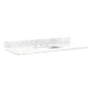 Signature Hardware Carrara White 49 x 22 x 1-3/16 in. 1 Bowl Marble Vanity Top 
