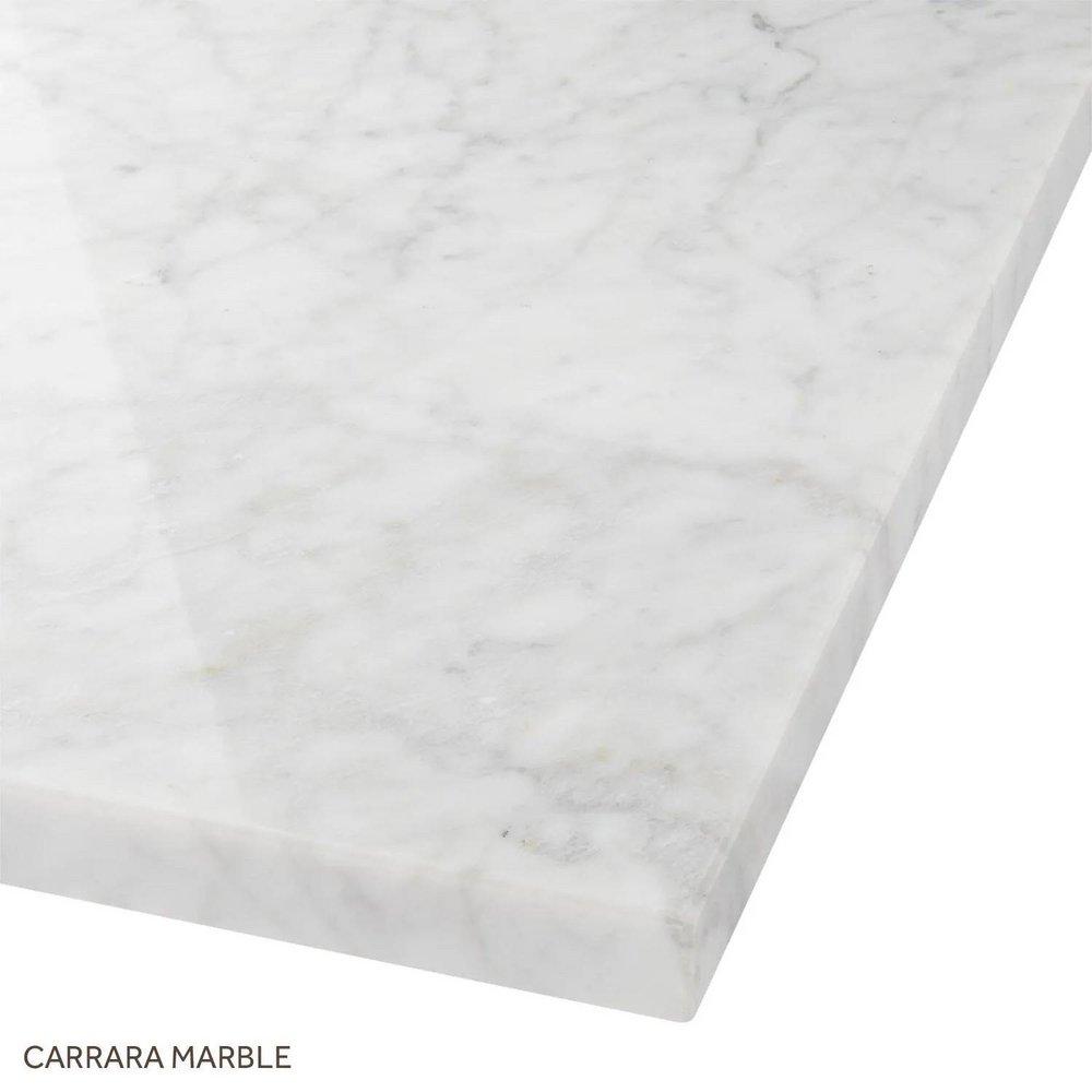 Signature Hardware Carrara 37 x 22 in. 1 Bowl Marble Vanity Top 
