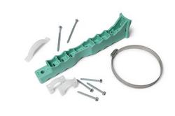 11 x 1-5/8 x 2-1/2 in. 190 lb. Stainless Steel Strap, Polyethylene and ABS Pipe Titan Universal Bracket Kit