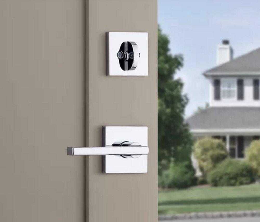 SINGLE CYLINDER INTERIOR PACK W/ SQUARE LEVER FOR SIGNATURE SERIES HANDLESETS POLISHED CHROME 