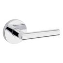 Round Hall/Closet Lever in Polished Chrome