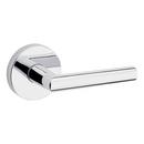 Round Hall/Closet Lever in Polished Chrome 
