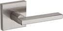 Square Passage Lever in Satin Nickel 