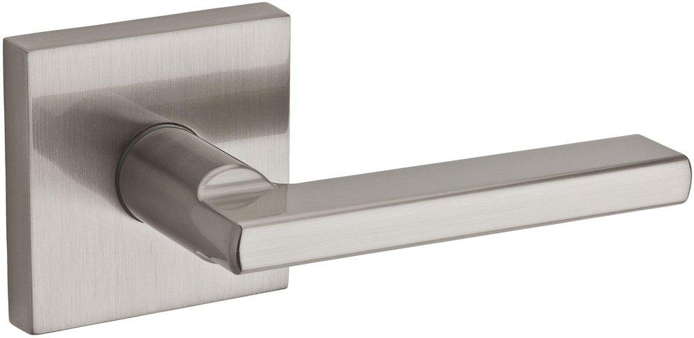 Square Passage Lever in Satin Nickel 