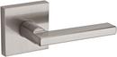 Square Passage Lever in Satin Nickel 
