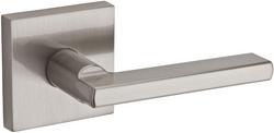 Square Passage Lever in Satin Nickel