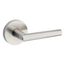 Round Hall/Closet Lever in Satin Nickel 