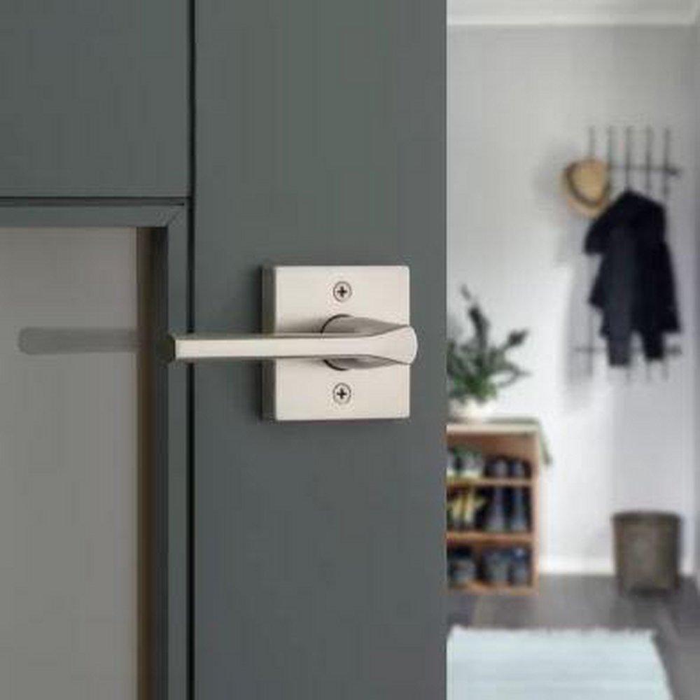 SQUARE HALF-DUMMY LEVER SATIN NICKEL 