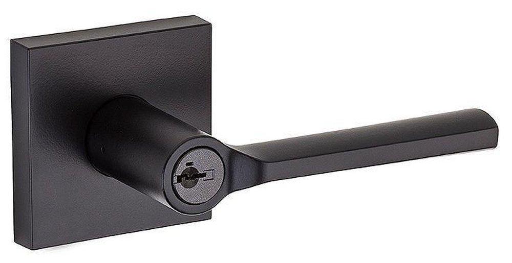 Kwikset Matte Black Keyed Lever 