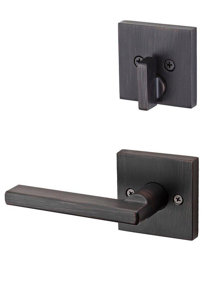 SINGLE CYLINDER INTERIOR PACK W/ SQUARE LEVER FOR SIGNATURE SERIES HANDLESETS VENETIAN BRONZE 