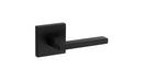 Square Passage Lever in Matte Black