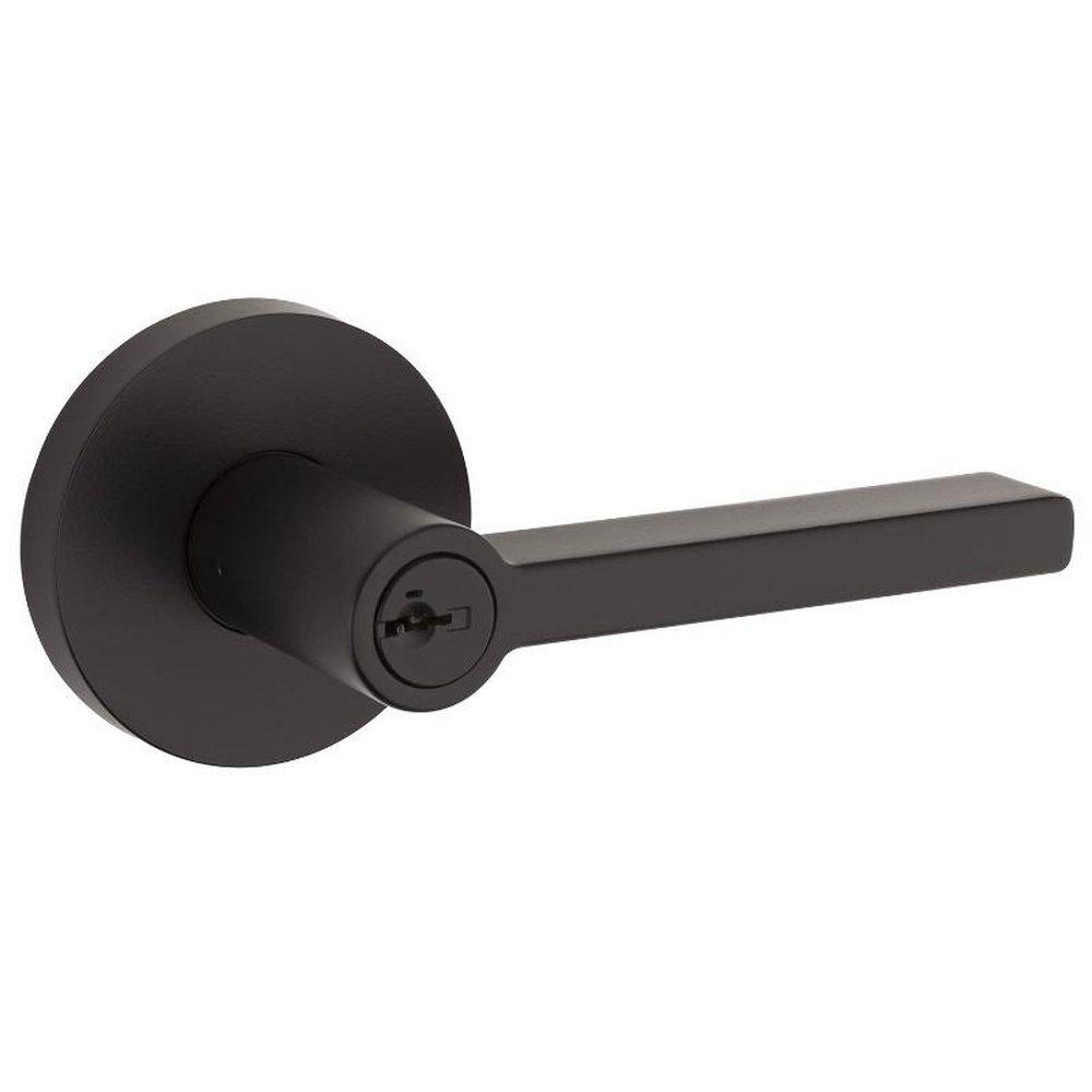 Kwikset Matte Black Keyed Lever 