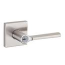 SQUARE KEYED ENTRY LEVER WITH SMARTKEY SECURITY SATIN NICKEL 