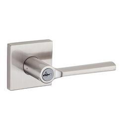 Keyed Lever in Satin Nickel