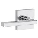 Square Privacy Lever in Polished Chrome