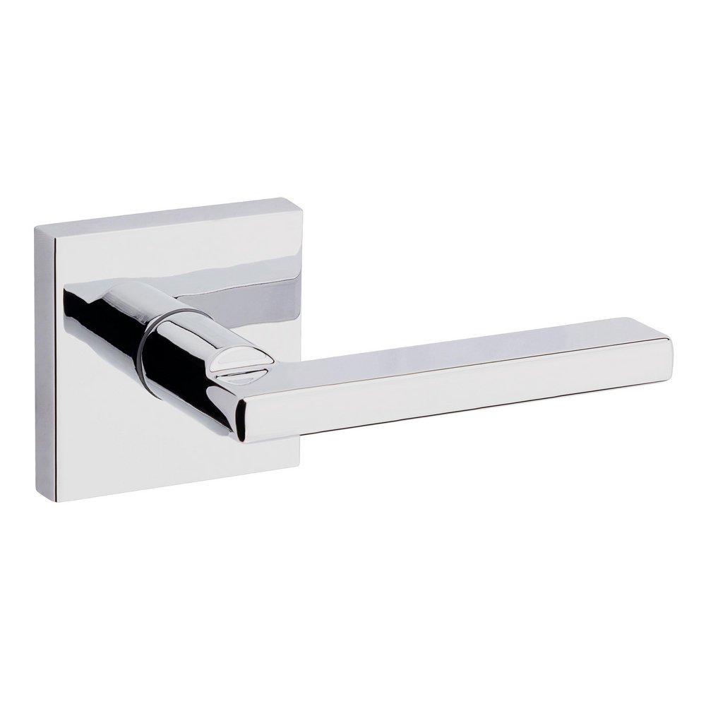 Square Passage Lever in Polished Chrome 