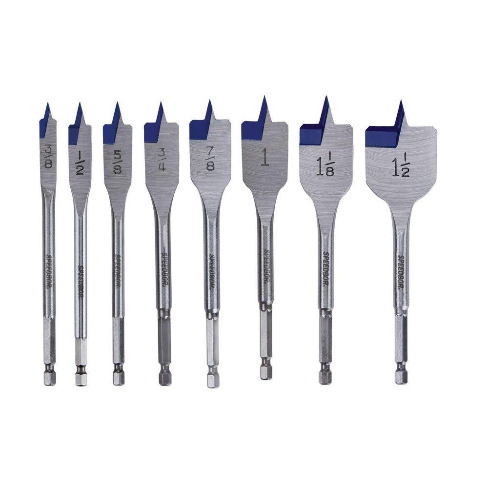 8Pc Flt Speedbor Max Wood Drill Bit 