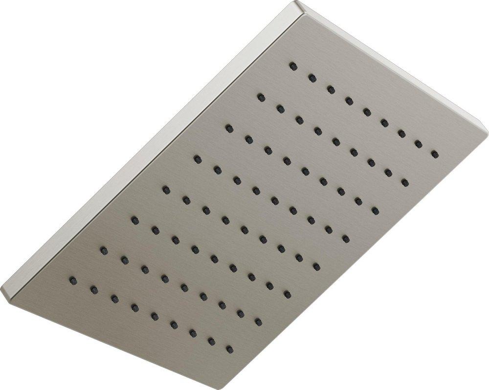 Delta Faucet Lumicoat Stainless Single Function Soft Rain Spray Showerhead 