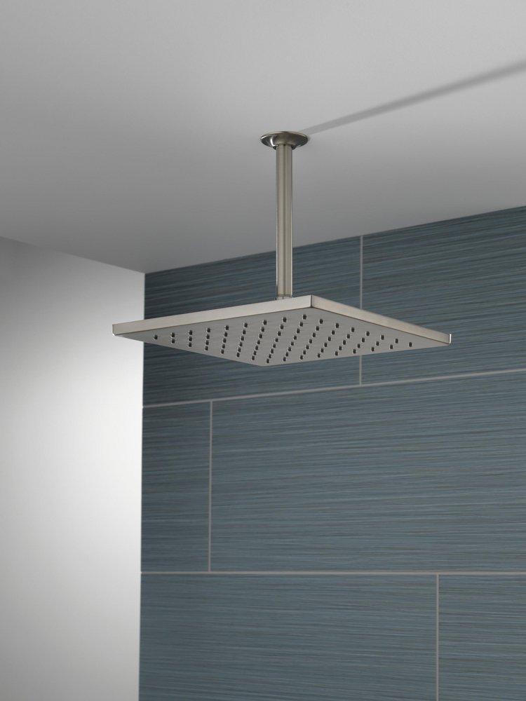 Delta Faucet Lumicoat Stainless Single Function Soft Rain Spray Showerhead 