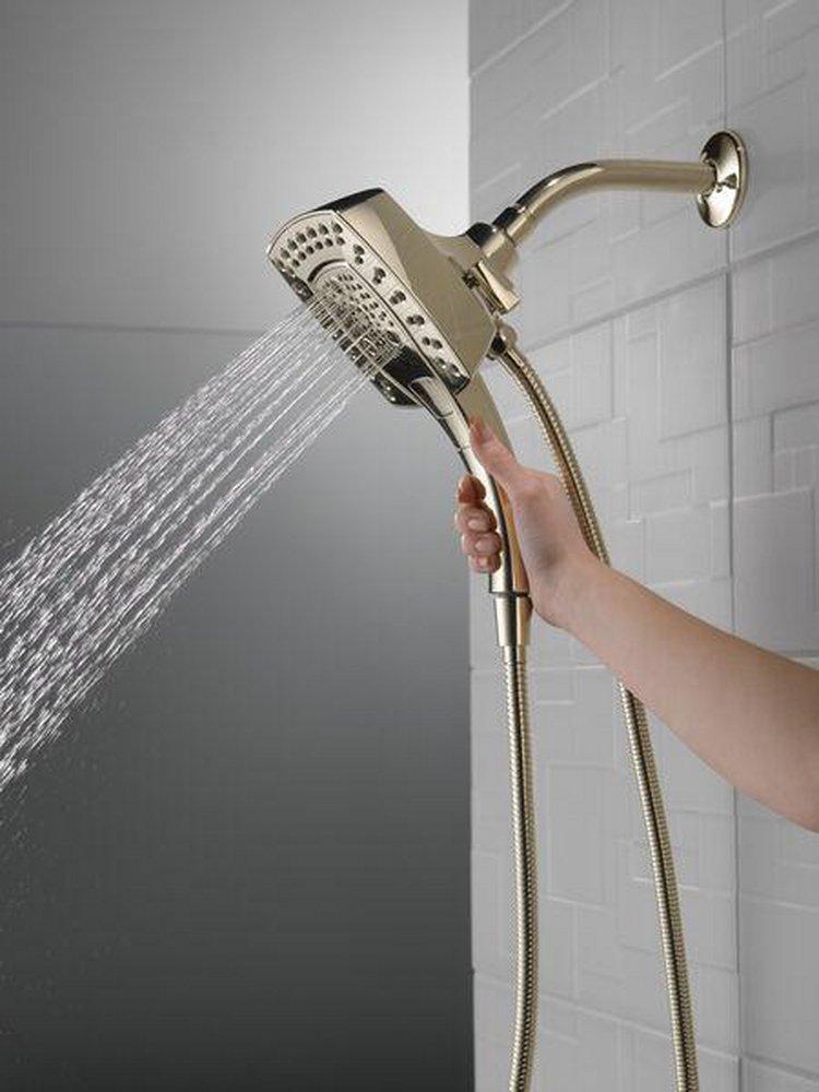 Delta Faucet Lumicoat&trade; Polished Nickel Multi Function Hand Shower in Lumicoat 
