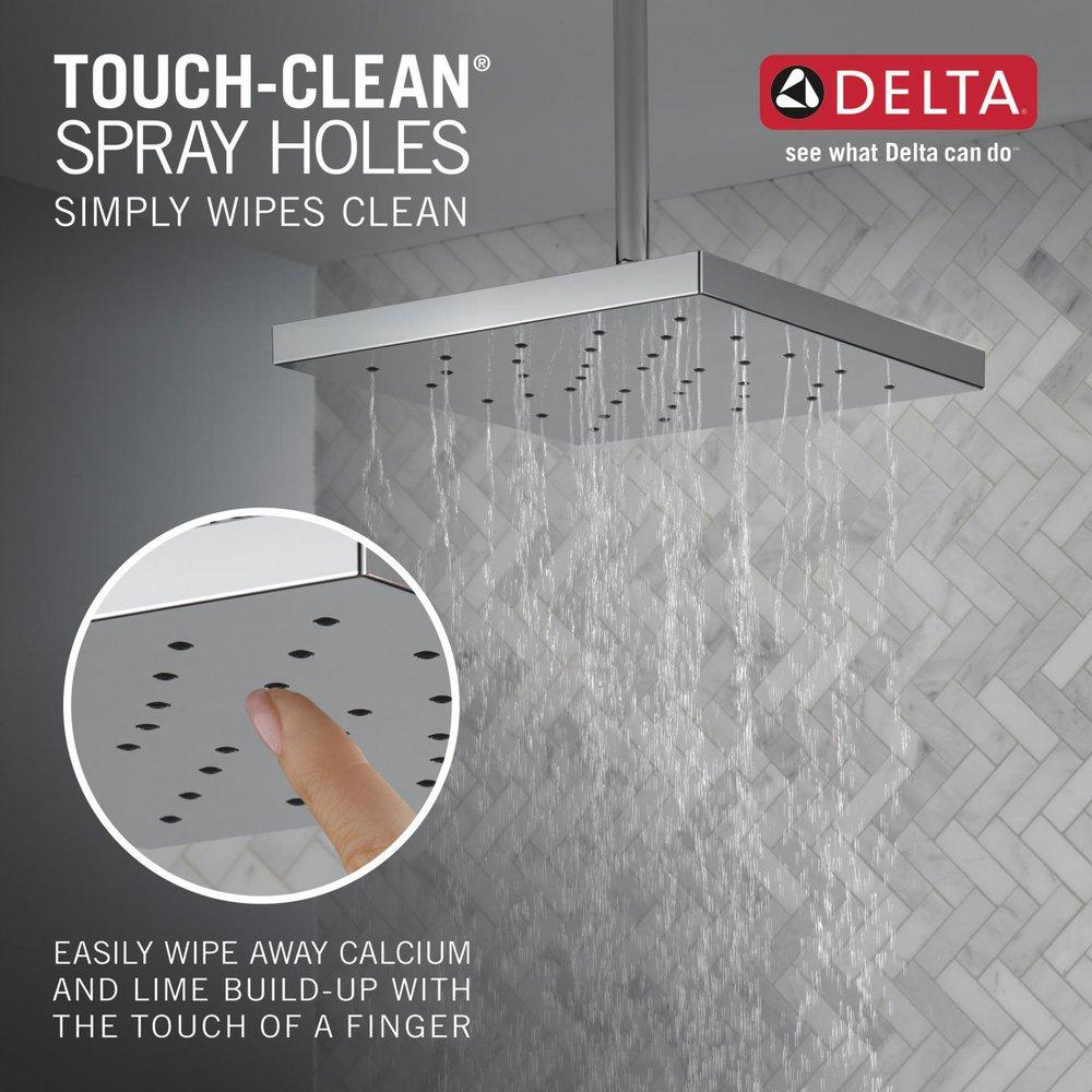 Delta Faucet Lumicoat Chrome Single Function Showerhead 