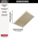 Delta Faucet Lumicoat Polished Nickel Single Function Showerhead 