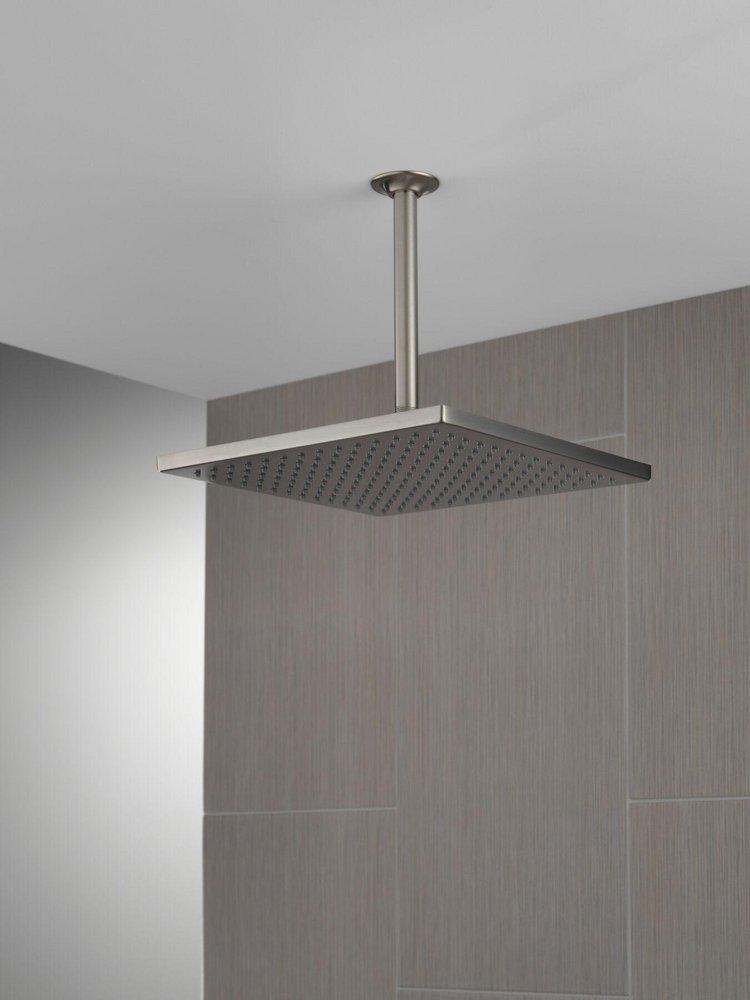 CCN 2.5 GPM UNIV SHOWERING COMPONENTS SINGLE-SETTING METAL RAINCAN SHOWER HEAD LUMICOAT STAINLESS 