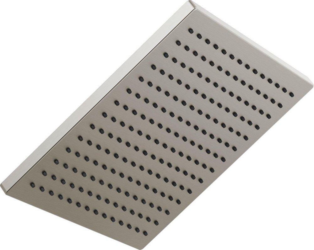 CCN 2.5 GPM UNIV SHOWERING COMPONENTS SINGLE-SETTING METAL RAINCAN SHOWER HEAD LUMICOAT STAINLESS 