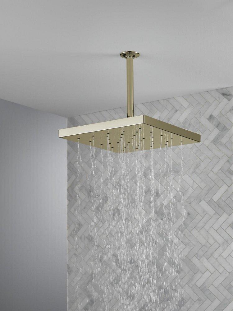 Delta Faucet Lumicoat Polished Nickel Single Function Showerhead 